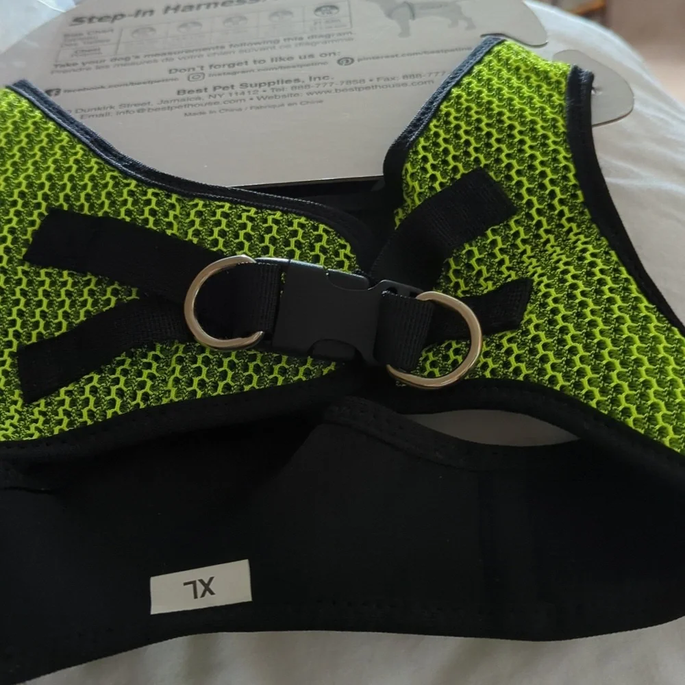 Voyager Lime Green Step In Harness. XL. SALE NWT